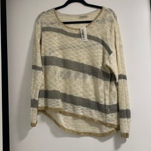 Brand new. light stripped sweater